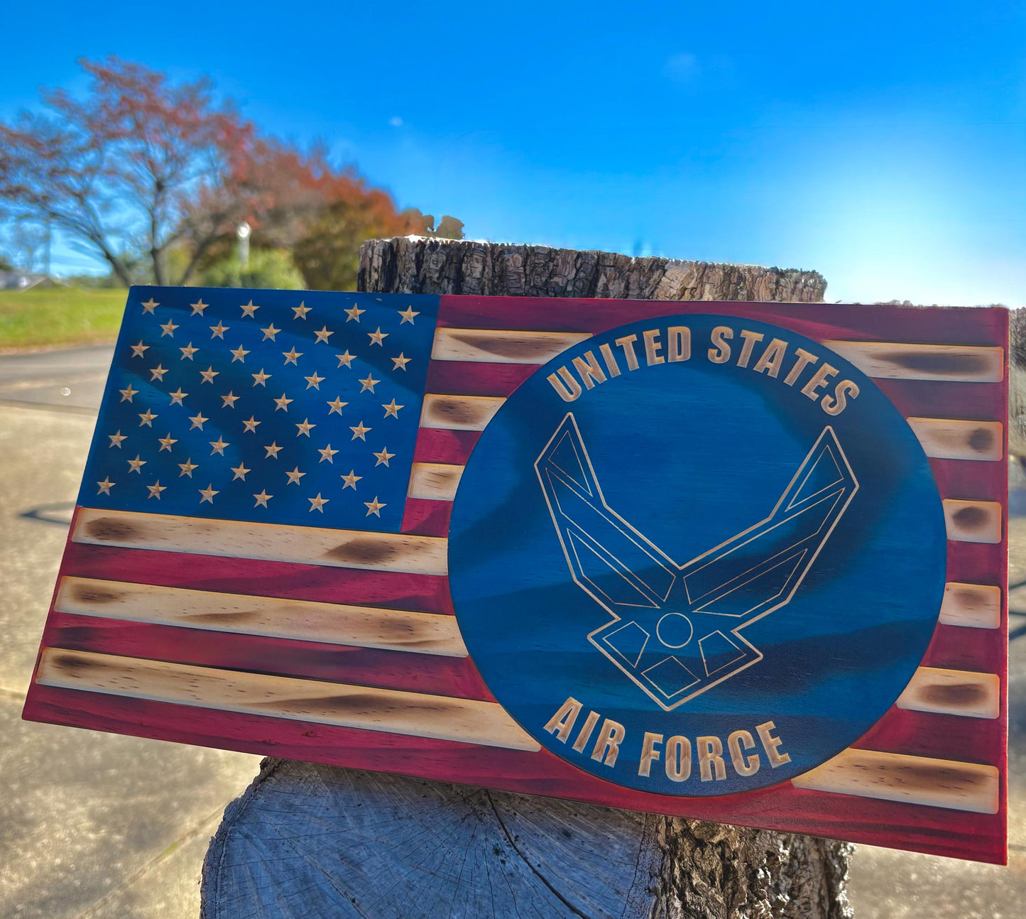 Bulk Custom Wooden Military Flags, Personalized Engraved Name, U.S. Armed Forces, Wall Plaque, Army, Navy, Marine, Air Force, Gifts